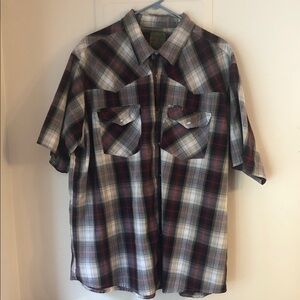 Men's Plaid Casual Button Down Shirt